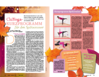 ChiYoga-Kurzprogramm für den Spätsommer – yoga aktuell, Aug:Sept 2014