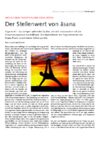Der Stellenwert von Asana – Deutsches Yoga-Forum, Heft 01_Februar 2012