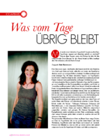 Was vom Tage übrig bleibt – Yoga Deutschland, Juli 2014