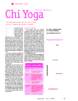 Yoga Aktuell Nr.56, Juni:Juli 2009, Chi-Yoga-Sommerworkshop