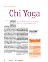 YogaAktuell, Nr. 57, August:September, Chi-Yoga-Spätsommer-Workshop